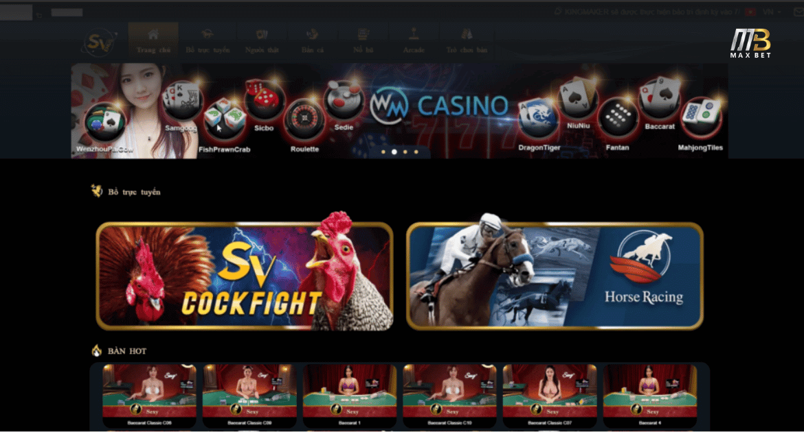 maxbet giao trang đá gà sv388 giá thầu tốt nhất thị trường